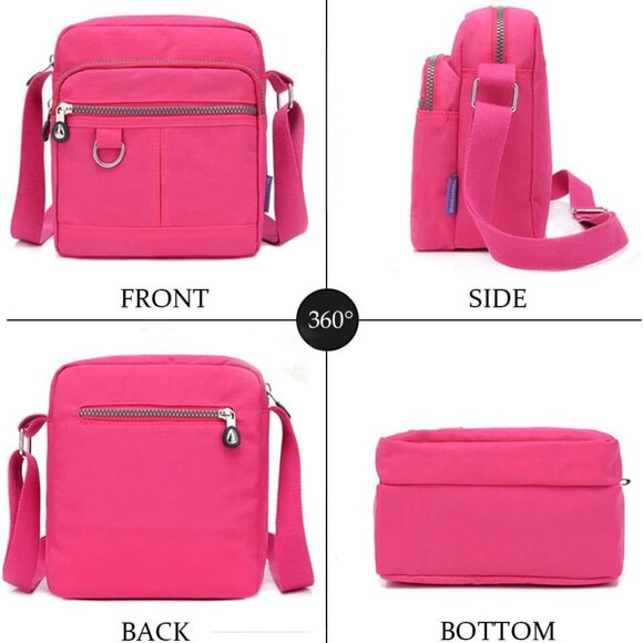 Crossbody Bag Purse For Women Nylon Waterproof Shoulder Handbags Casual Travel M - Picture 3 of 7